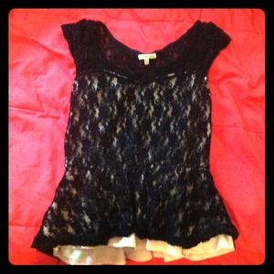 Black and Pink Blouse