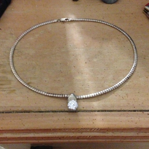 Sterling silver necklace & slider