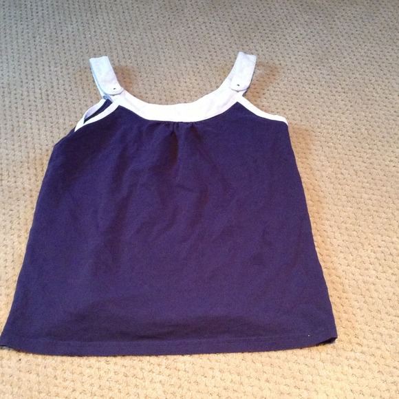 Navy & white Lilly top