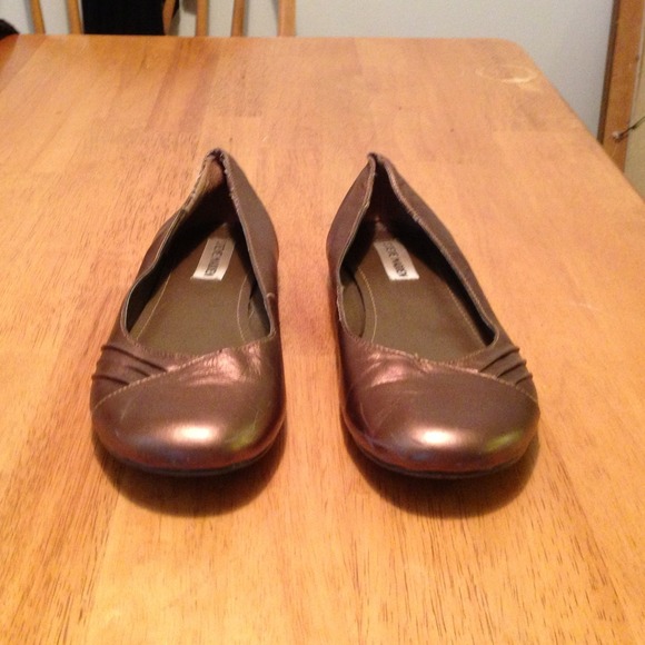 Bronze flats.