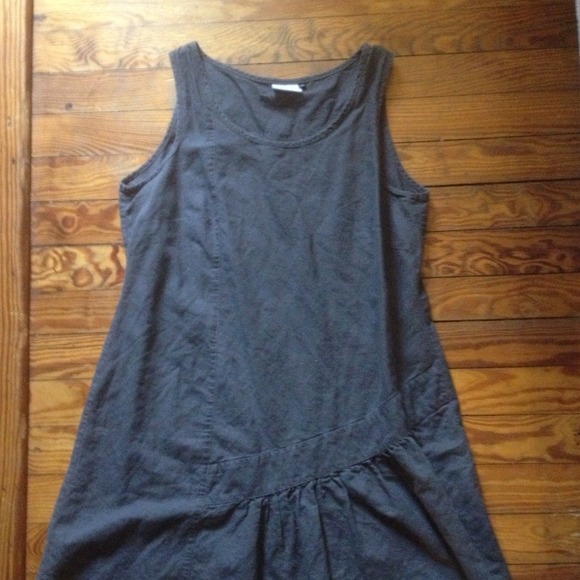 Grey tunic asymmetrical dress