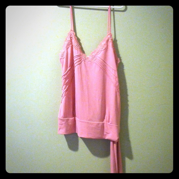 Pink tank.