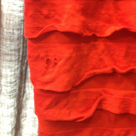 Orange tiered tank top sz M - Picture 3 of 3