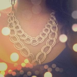 *NLA* Gold chain, double layer necklace