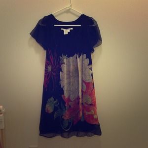 Flowy black summer dress
