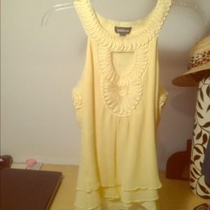 Bebe Yellow Shirt