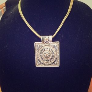 Jeweled chord necklace