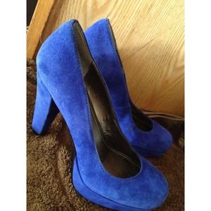 Royal Blue Calvin Klein Suede Heels 💙