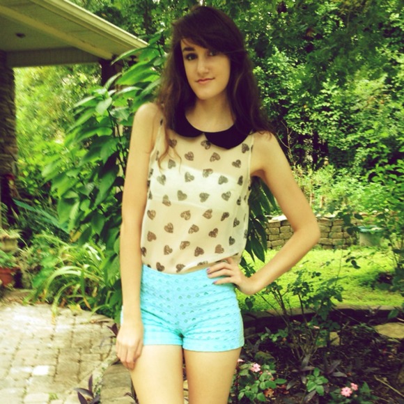 ❤️SOLD❤️ Topshop Peter Pan Collar Sheer Top 4 - Picture 2 of 3