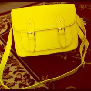 Yellow green Satchel bag