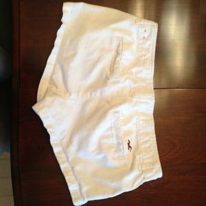 White Hollister shorts.