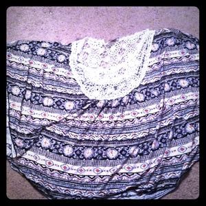 Tribal Print Butterfly Shirt