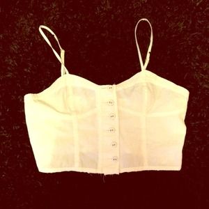 White crop top