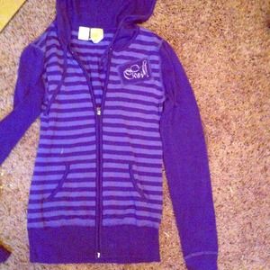 Striped purple sweater/jacket