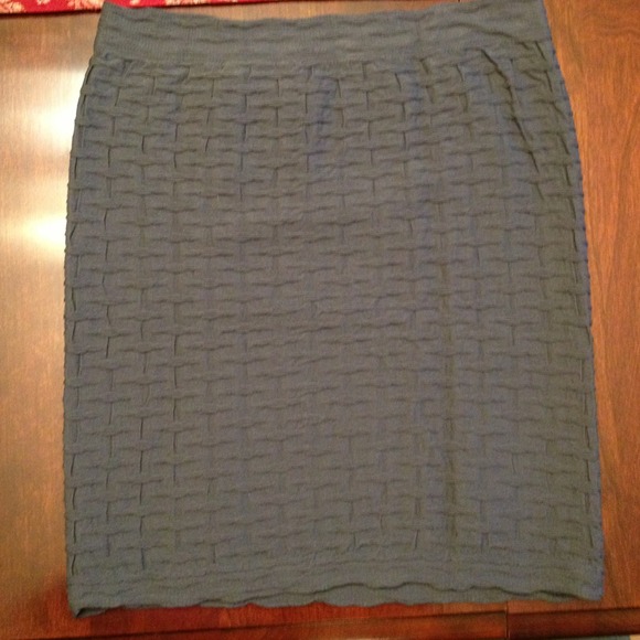 Grey nylon stretch skirt