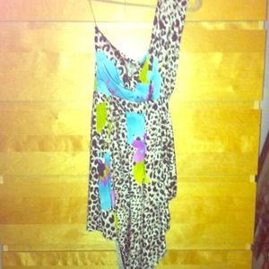 Unique one shoulder dress