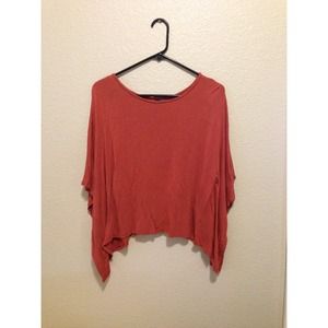 Sunset orangish/redish butterfly top