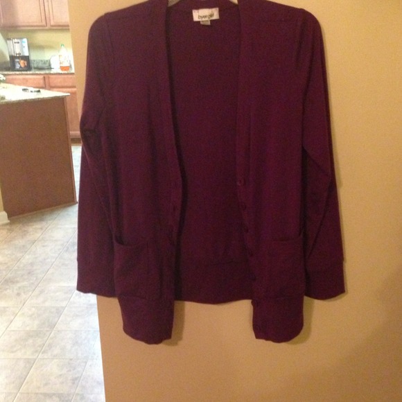 Plum cardigan