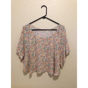 Floral butterfly shirt