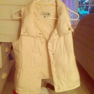 Forever 21 size small white vest