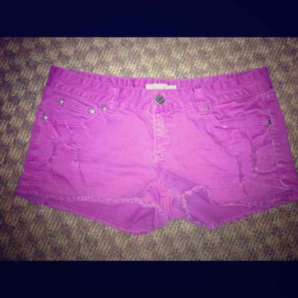 Purple shorts