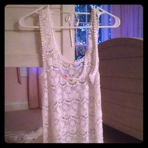 Victoria secret pink lace cover up small