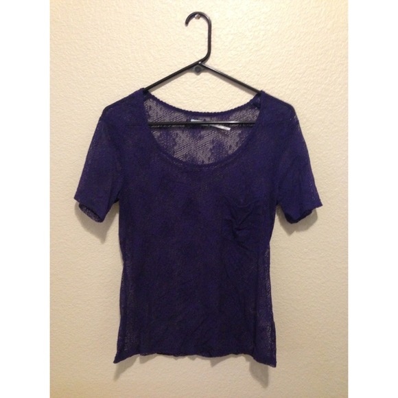 Indigo netted shirt