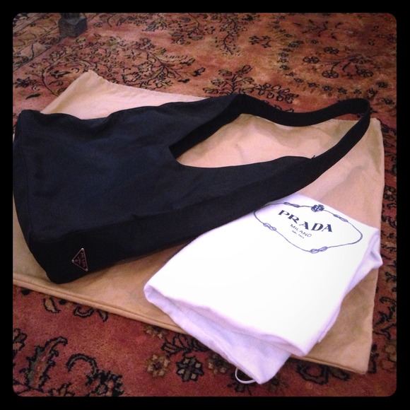 SOLD Authentic Neoprene Black Prada Tote