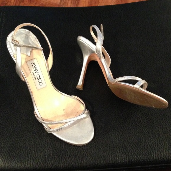 ✨SOLD✨Jimmy Choo Silver Sandal. Size 38.