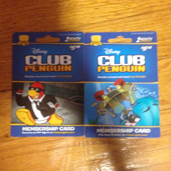 ✨HOLD✨ Club penguin membership cards