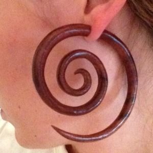 FAKE, gage earrings!