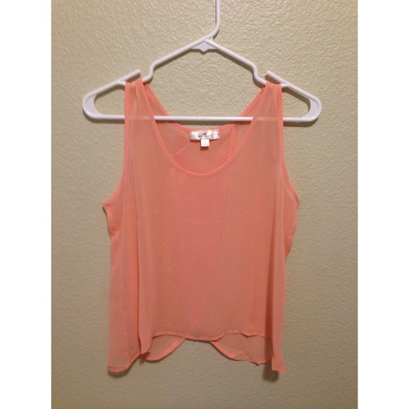 Light pink sheer top