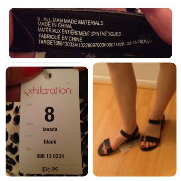 🚫Sold🚫🌟Host pick🌟Xhilaration sandals sz 8. NWT - Picture 3 of 4