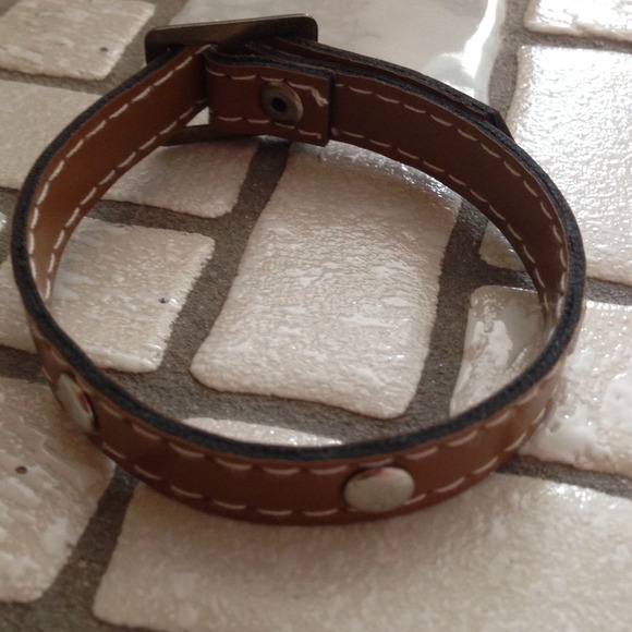 Light Brown Studded Bracelet - Picture 2 of 4