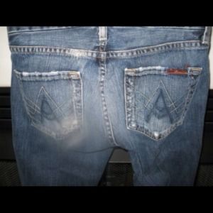A pocket flare seven jeans