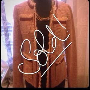 Sold🚩NWT CYNTHIA ROWLEY TWEED JACKET SIZE SMALL