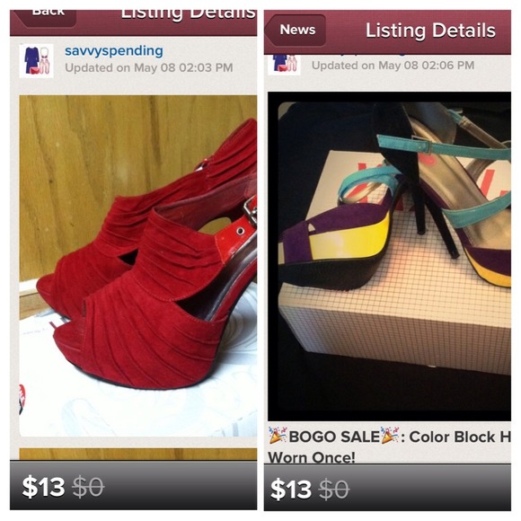 BUNDLE:🎉BOGO SALE🎉: Color Block & Red Heels