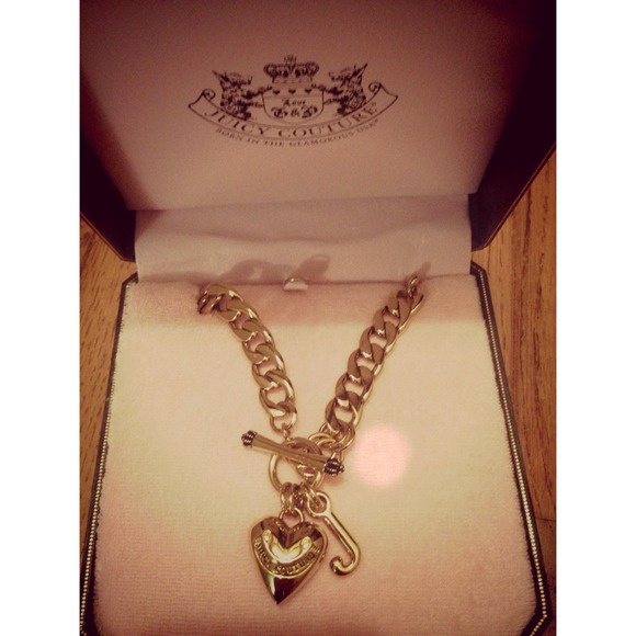 Juicy Couture Jewelry - Juicy Couture Gold Starter Charm Necklace