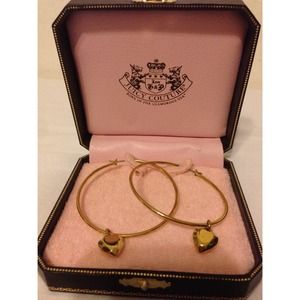 Juicy Couture Gold plated Earrings 💯✔