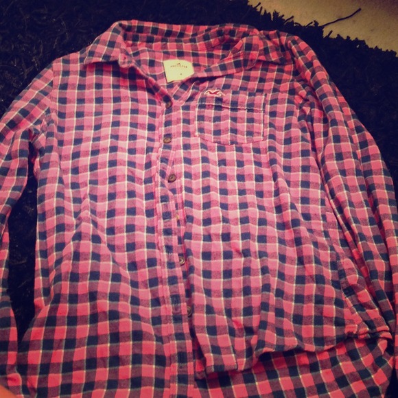 Hollister plaid top