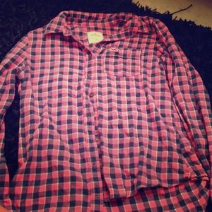 Hollister plaid top