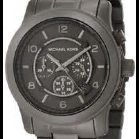 SOLD** Michael Kors Gun Medal Watch BRAND NEW!!