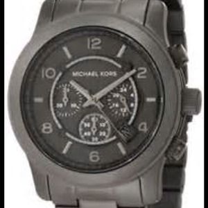 SOLD** Michael Kors Gun Medal Watch BRAND NEW!!