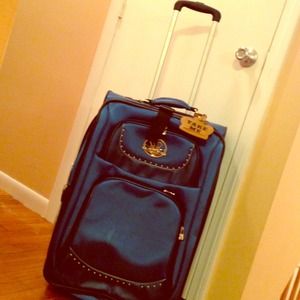 Kathy van Zeeland royal blue suit case
