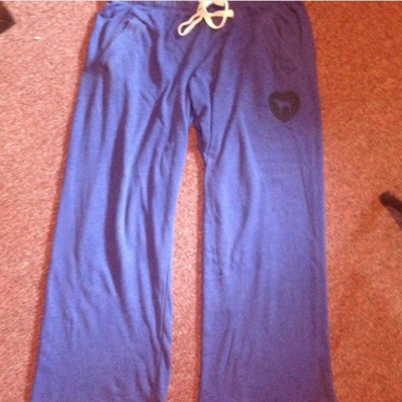 Vs sweat pants Victoria's Secret purple love pink