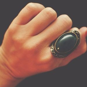 Oversized Jade Green Ring!