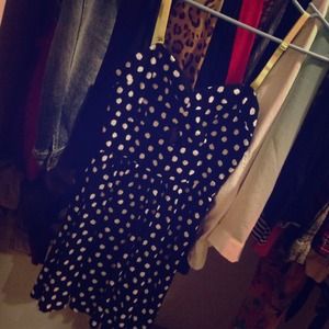 Polka dot dress.