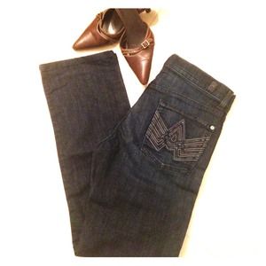 7 for all mankind 4 button dark denim sz 30