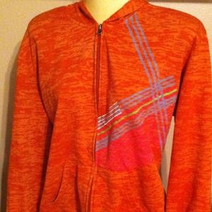 Get ready for fall! Orange hoodie jacket