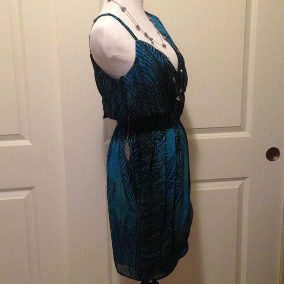 Blue/Black Bebe Dress - Picture 2 of 4